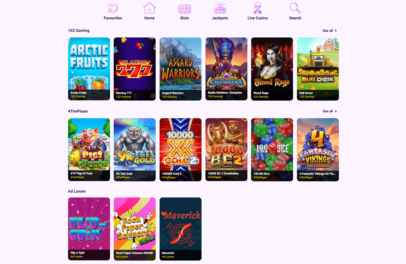 SlotBox Casino Game Providers in Ireland