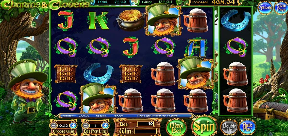 charms & clovers slot gameplay