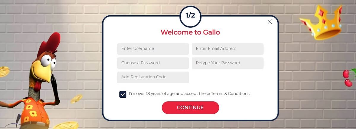 gallo casino sign up