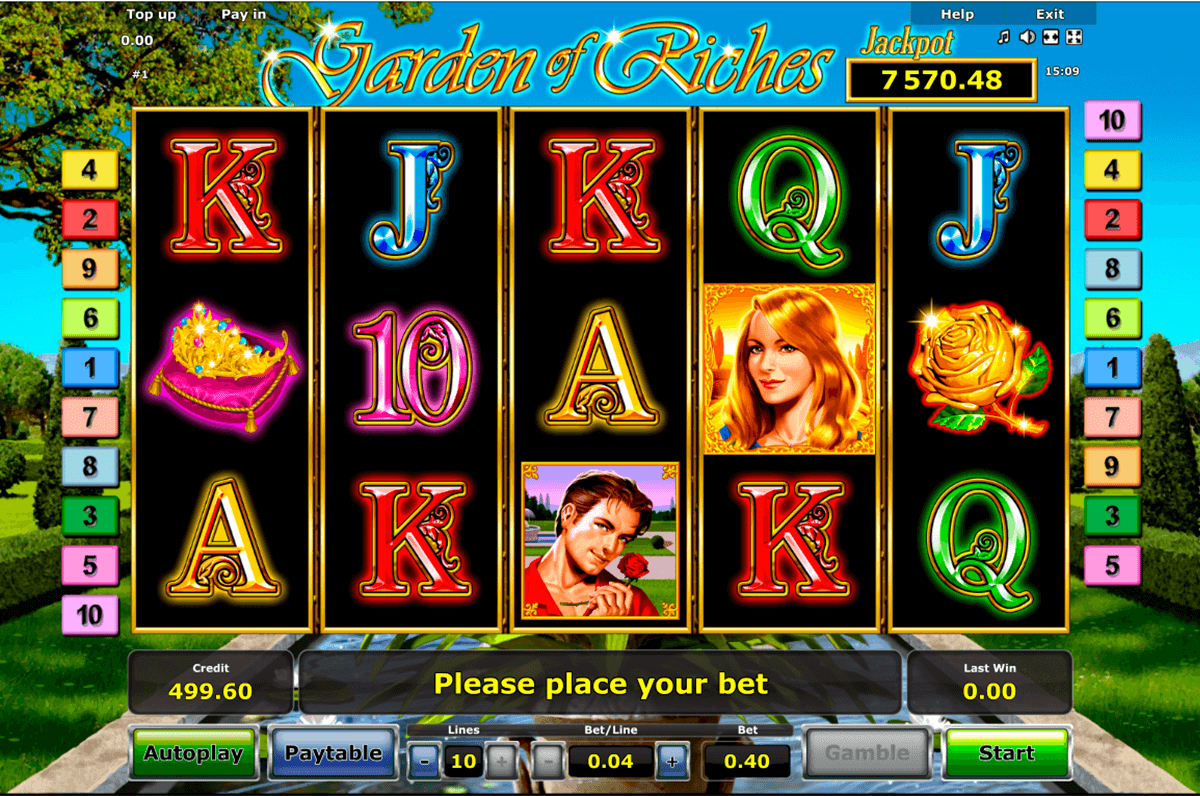 garden of riches novomatic