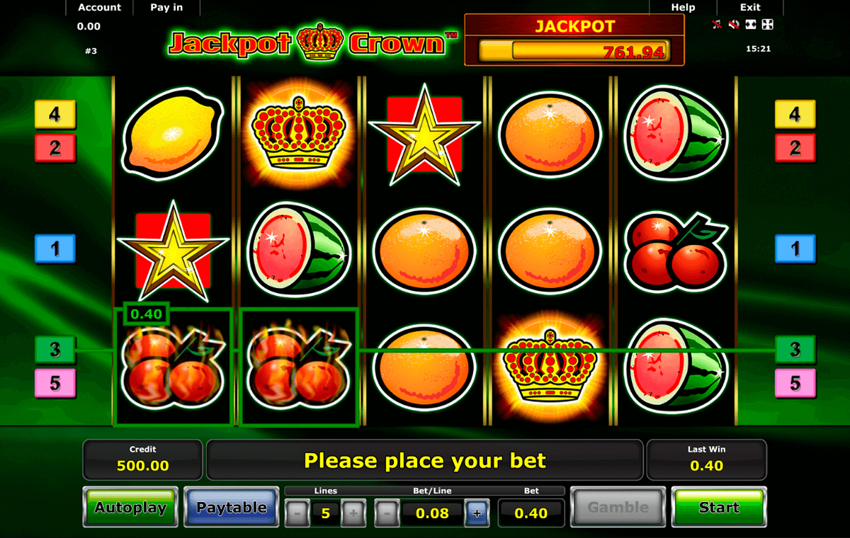 jackpot crown novomatic
